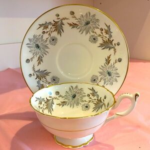 Coalport Bone China Teacup and Saucer in Pattern “My Fair Lady”